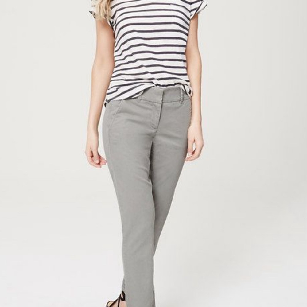 NWT Loft Marissa size zero 0, skinny chinos, straight through the hips